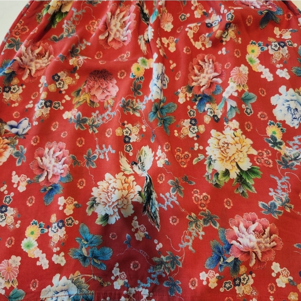 Le Fee Maraboutee Women's Floral Retro Boho Mini Dress - Picture 7 of 11